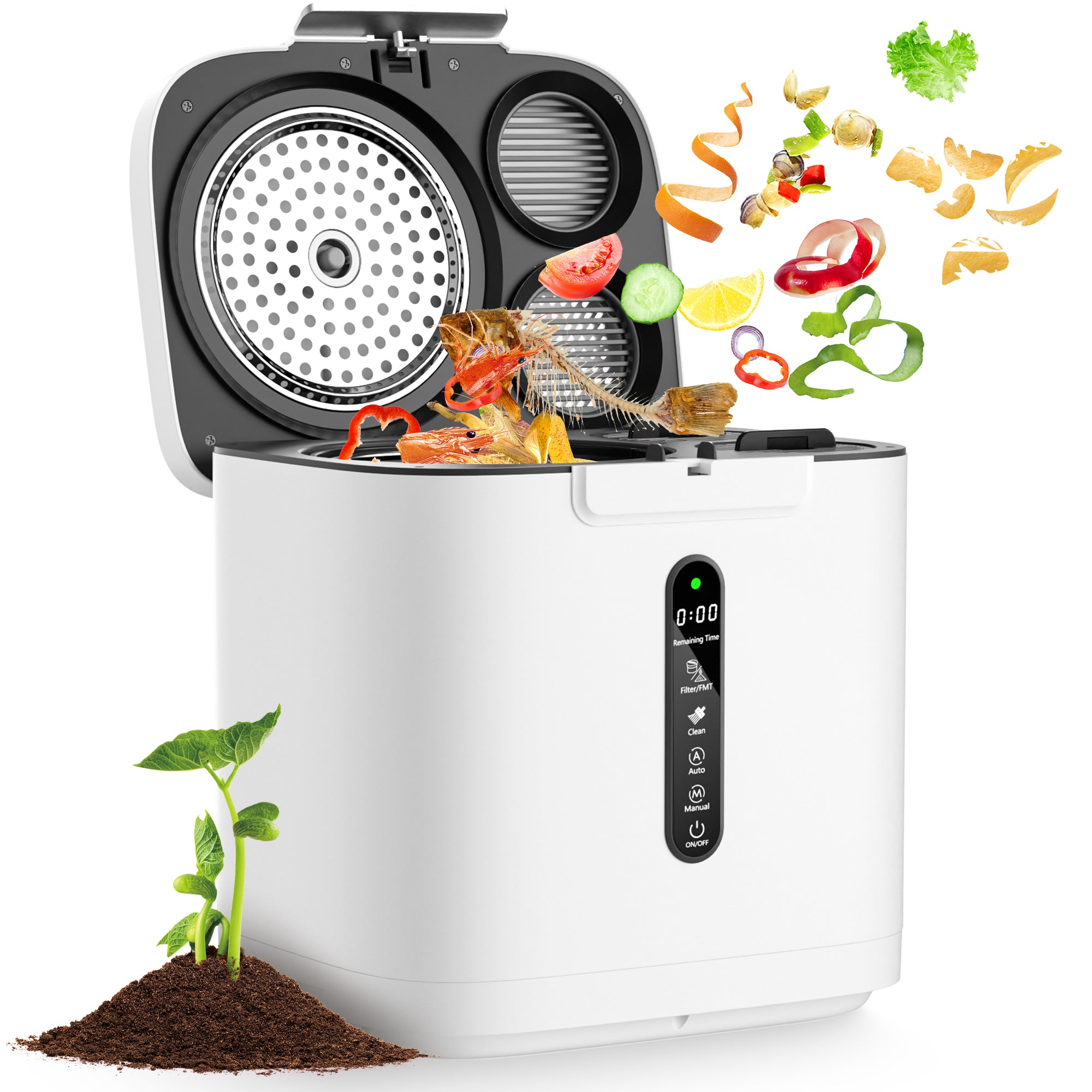 Fiii 4L Electric Composter for Kitchen